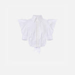 Camicia balloon in popeline - Elisabetta Franchi CA10156E2 100 ELISABETTA FRANCHI 