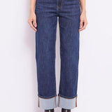 Jeans con risvolto