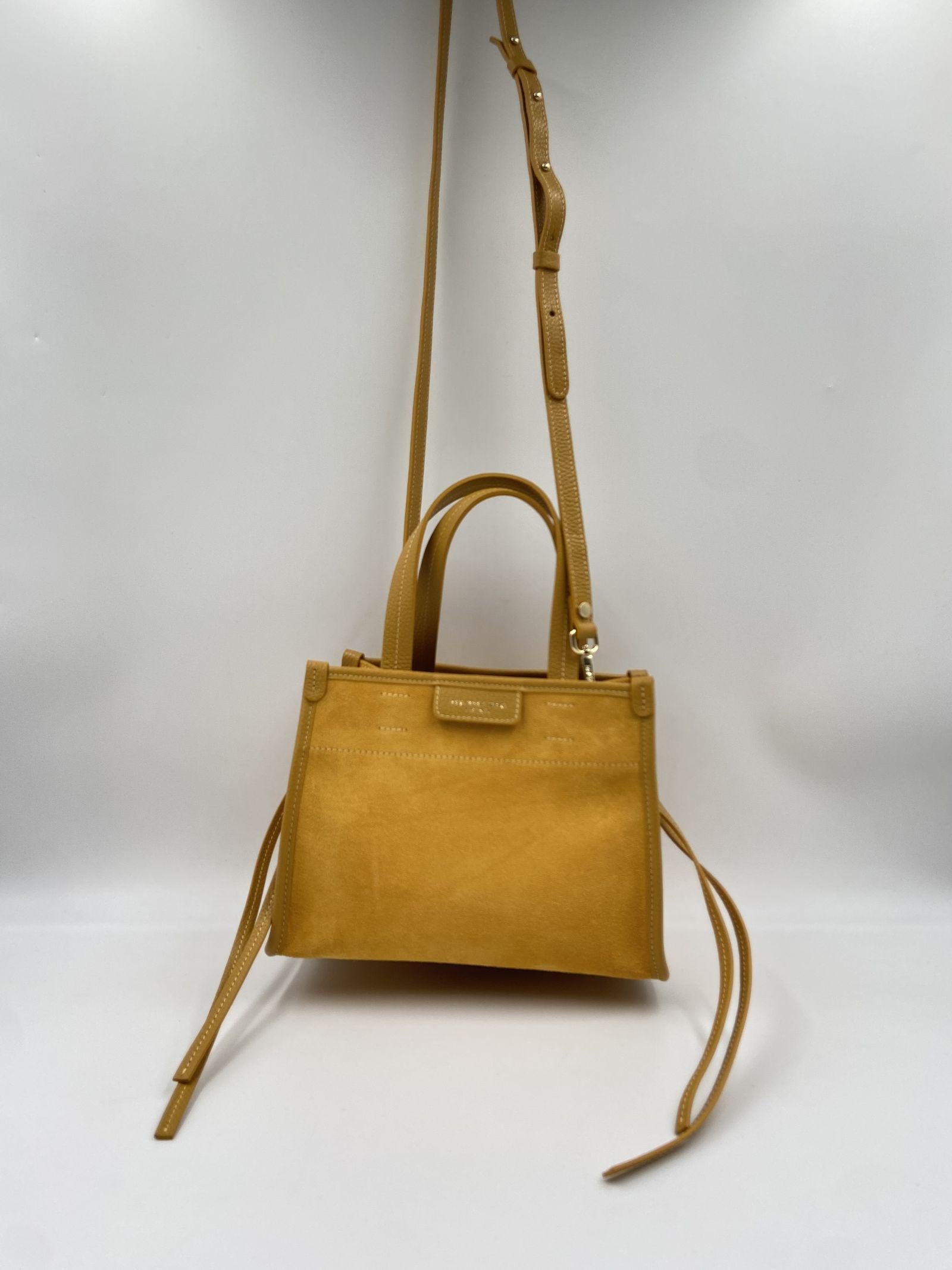 Borsa Diva scamosciata piccola - My Best Bag S1MYB2035 CURCUMA MY BEST BAG 