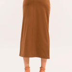 Gonna in suede con spacco ADF401C 67 KONTATTO 
