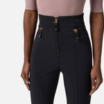 Pantalone con dettagli zip - Elisabetta Franchi PA11956E2 110 ELISABETTA FRANCHI 
