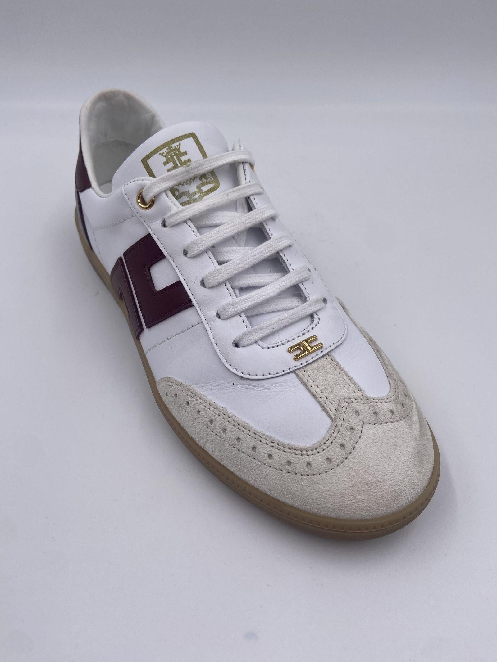 Sneakers in pelle scudetto SA55G46E2 CU5 ELISABETTA FRANCHI 