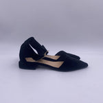 Sandalo basso in velluto H1289 NERO OFELIA 