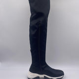 Stivale bicolor sopra al ginocchio - Jeannot 79091 NERO JEANNOT 
