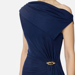 Abito Red Carpet in jersey asimmetrico - Elisabetta Franchi ABR0551E2 DC8 ELISABETTA FRANCHI 