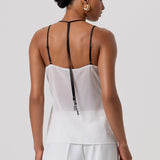 Top con patch fiori e strass FQ26ST2001W412E5 536 FRACOMINA 