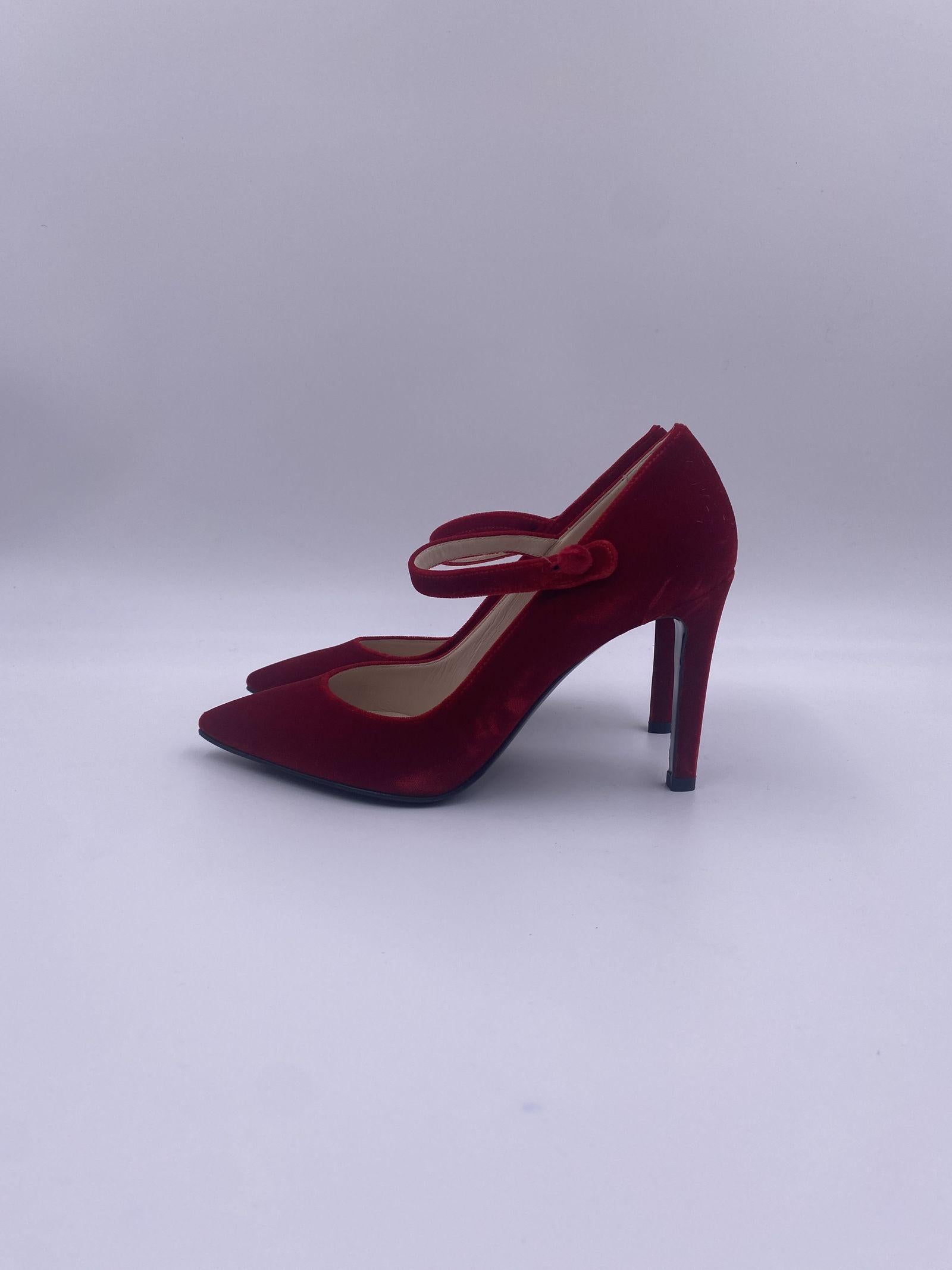 Dècolletè in velluto - Lella Baldi LB292T ROSSO LELLA BALDI 
