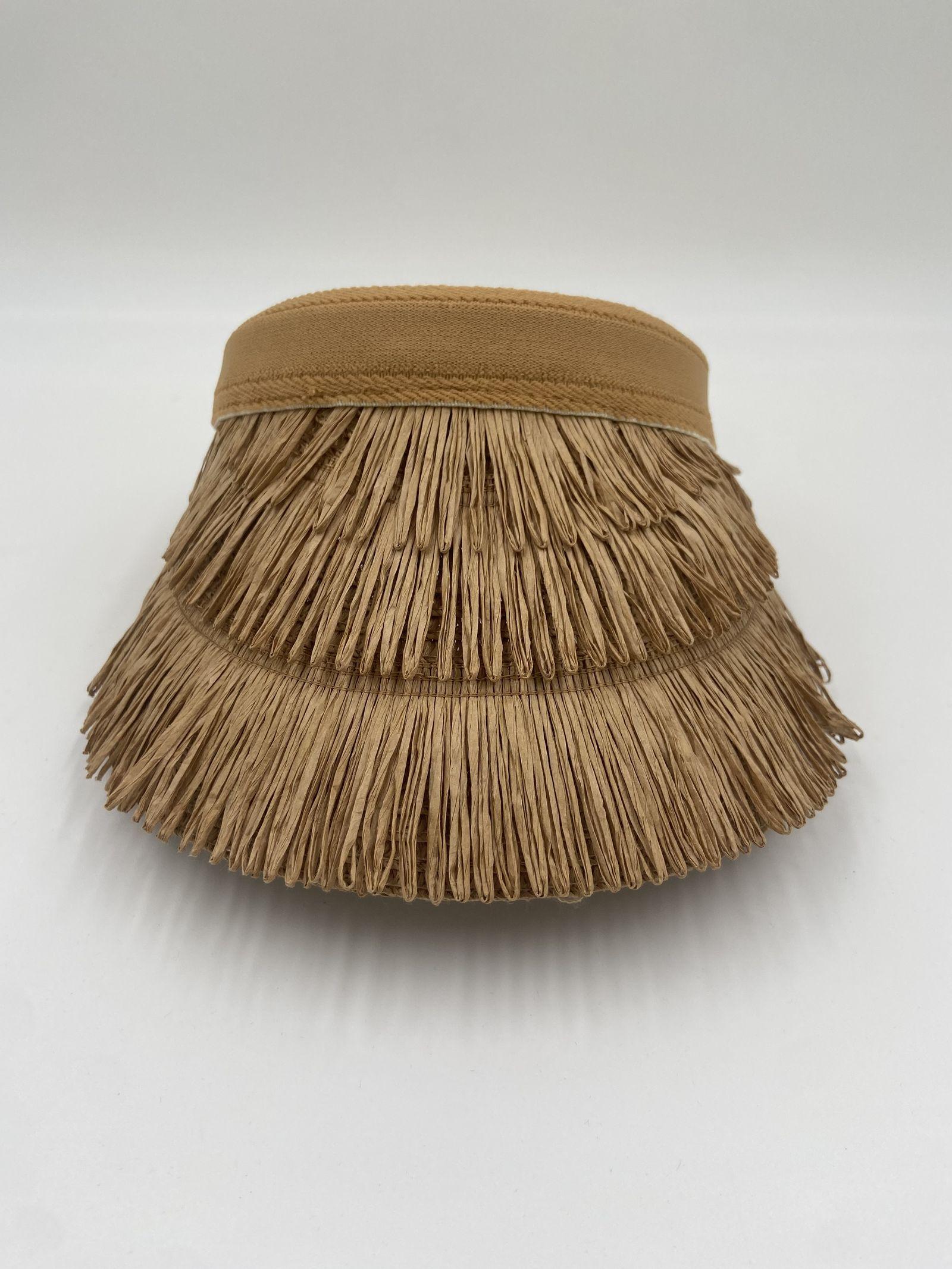 Visiera con frange YM0899 TAUPE OFELIA 