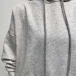 Felpa con cappuccio A1266 GRIGIO OFELIA 