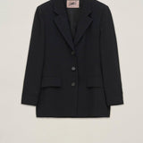 Giacca monopetto in crepe satin