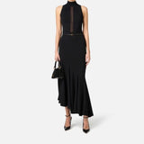 Top con dettaglio in tulle - Elisabetta Franchi TK28S51E2 110 ELISABETTA FRANCHI 