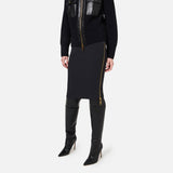 Gonna midi in doppio crèpe stretch GO04746E2 110 ELISABETTA FRANCHI 