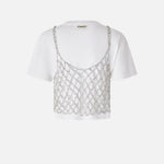 Maglia con top mini paillettes abbinato - Pinko 105145-A2LT ZI6 PINKO 