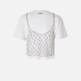 Maglia con top mini paillettes abbinato - Pinko 105145-A2LT ZI6 PINKO 