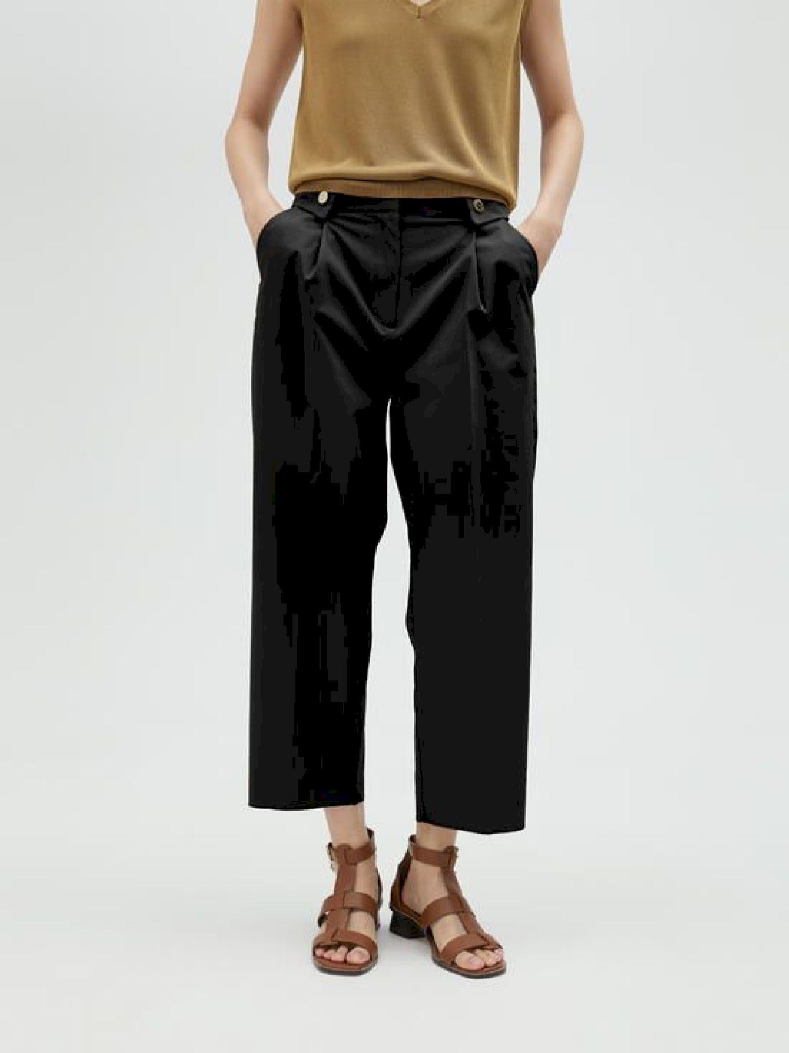 Pantalone in tessuto sartoriale MS2514018 00N MAITE 