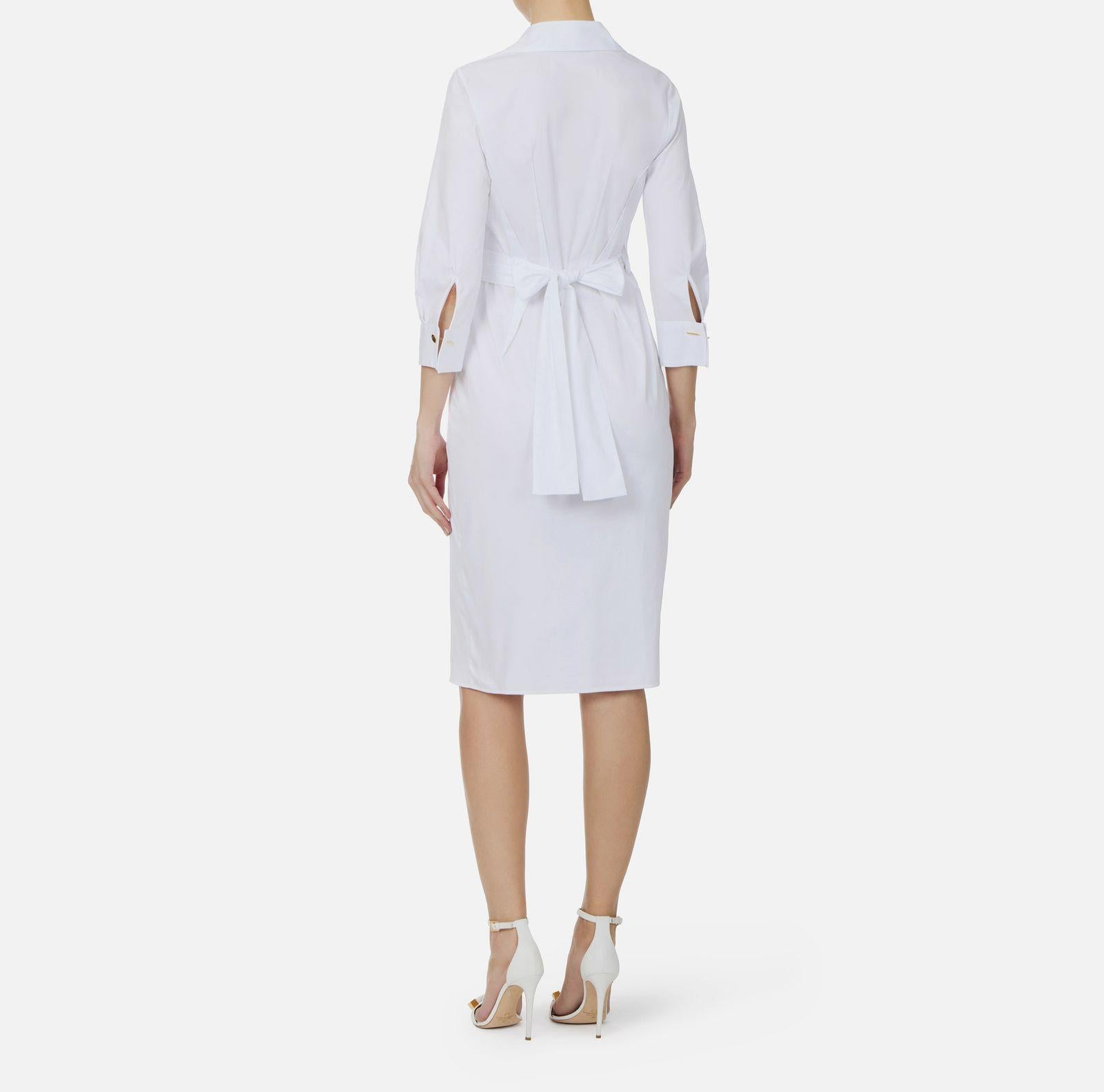 Abito in cotone stretch - Elisabetta Franchi AB95562E2 360 ELISABETTA FRANCHI 