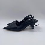 Sandalo slingback in pelle 1C6500D NERO VIC MATIE' 