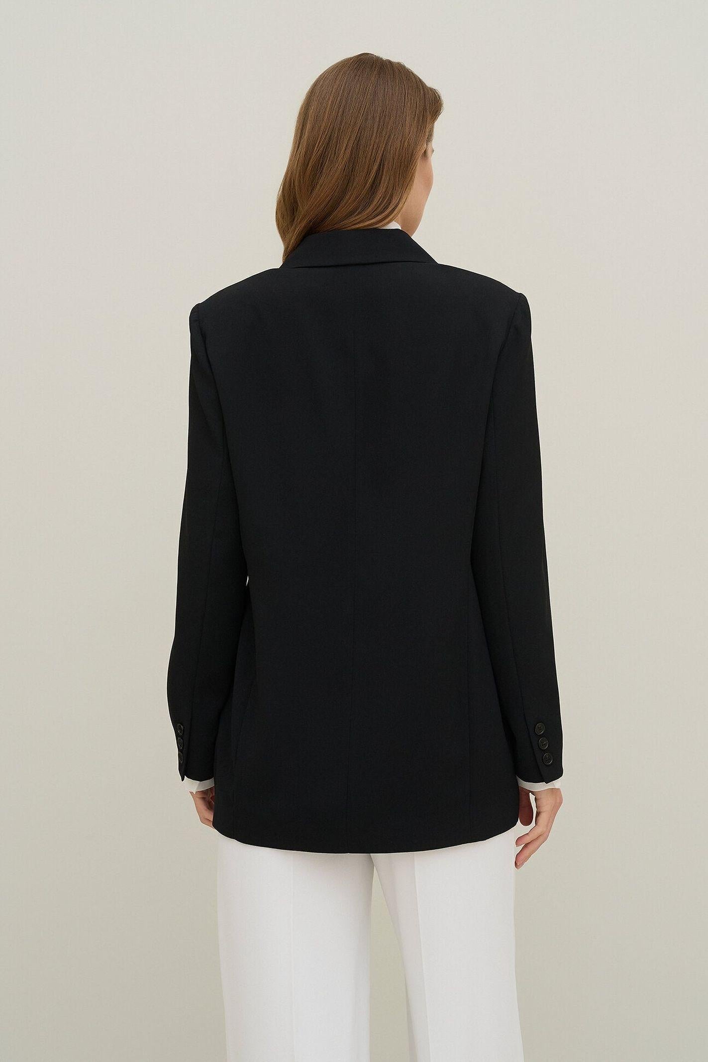 Giacca monopetto in crepe satin IOFI07 D1 10 CARLA G. 