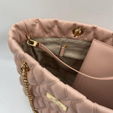 Borsa shopper grande in tessuto embossed