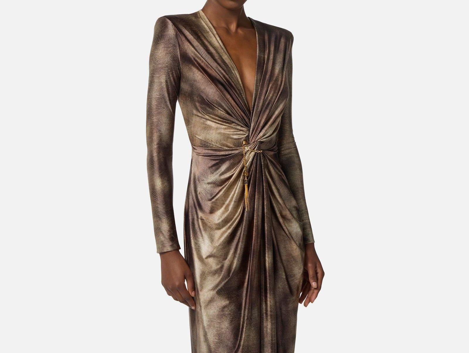 Abtio in lycra stampa pitone - Elisabetta Franchi ABR3557E2 EL1 ELISABETTA FRANCHI 