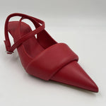 Sandalo slingback in pelle 1A4102D ROSSO VIC MATIE' 