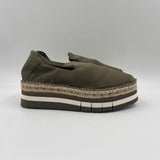 Espadrilles in tessuto lucido