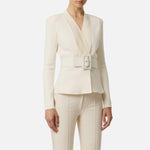 Giacca in maglia con cintura MK48S57E2 DZ9 ELISABETTA FRANCHI 