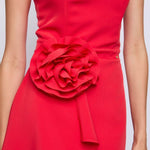 Abito scollo a cuore e fiore in vita 511FD15034 2482 GAUDI' 