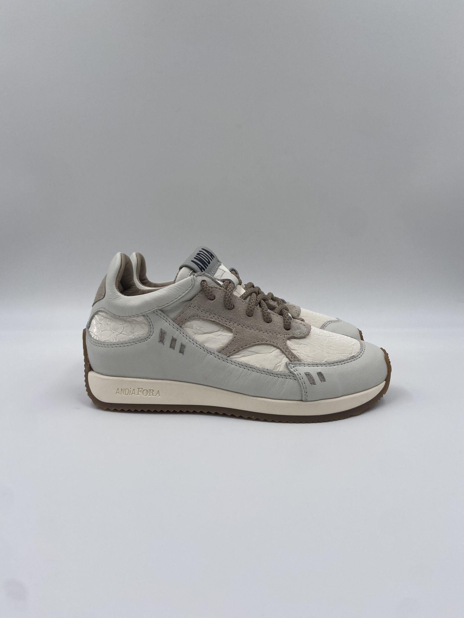 Sneakers Hoty Denver in pelle HOTYDENVER BIANCO ANDIA FORA 