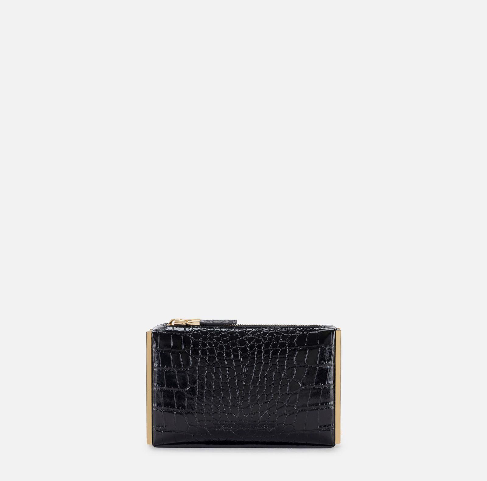 Clutch con zip - Elisabetta Franchi BS51A56E2 110 ELISABETTA FRANCHI 