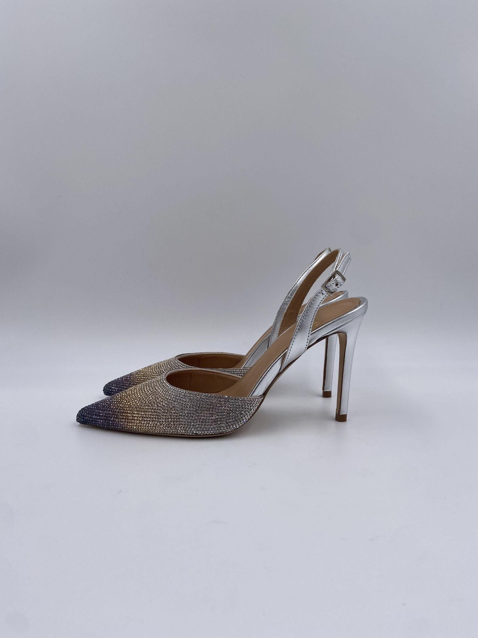 Sandalo alto con strass 1931 ARGENTO OFELIA 