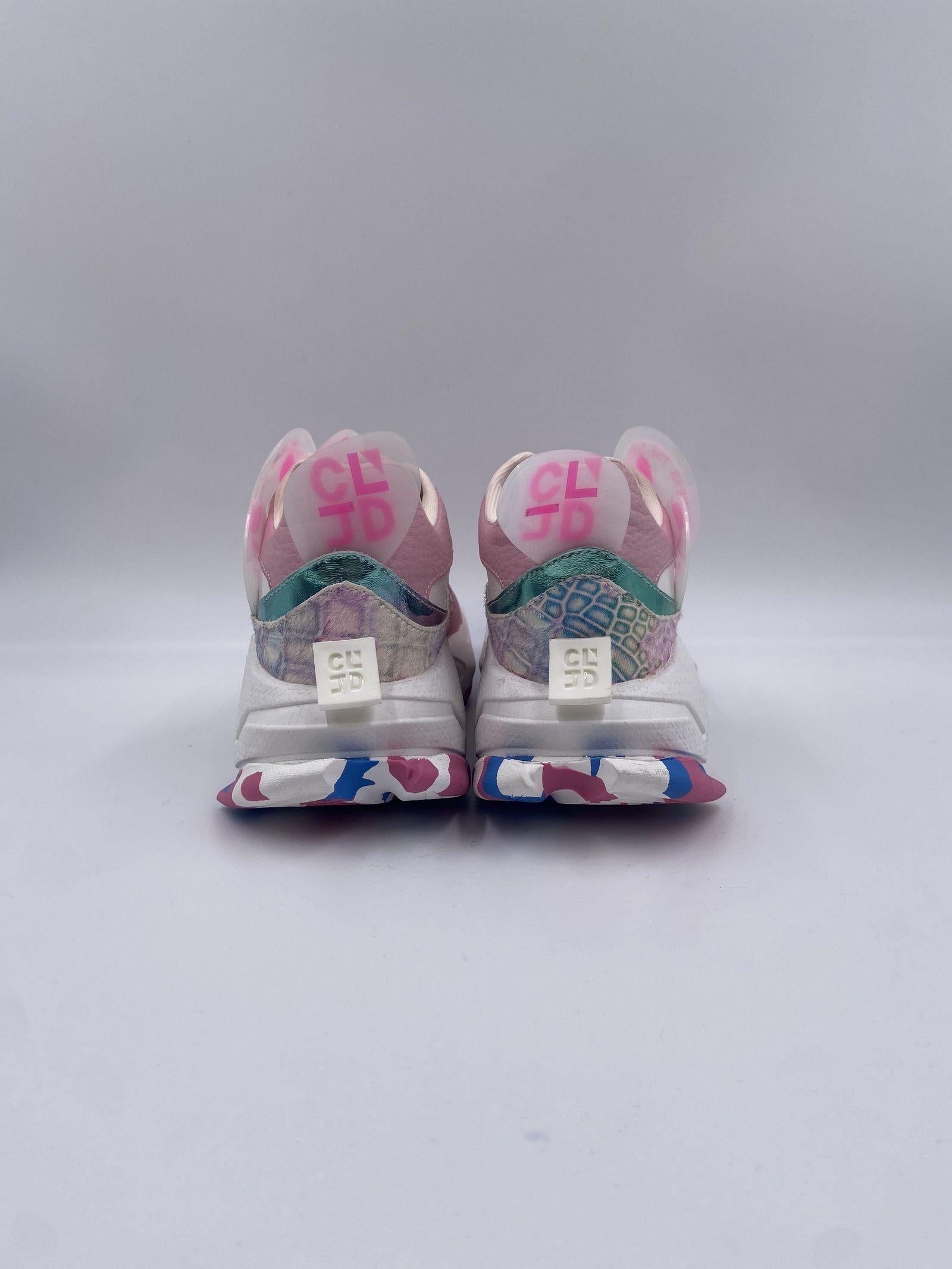 Sneakers rosa viola bianco 068 4801ROSA-VIOLA-BIANCO CLJD 