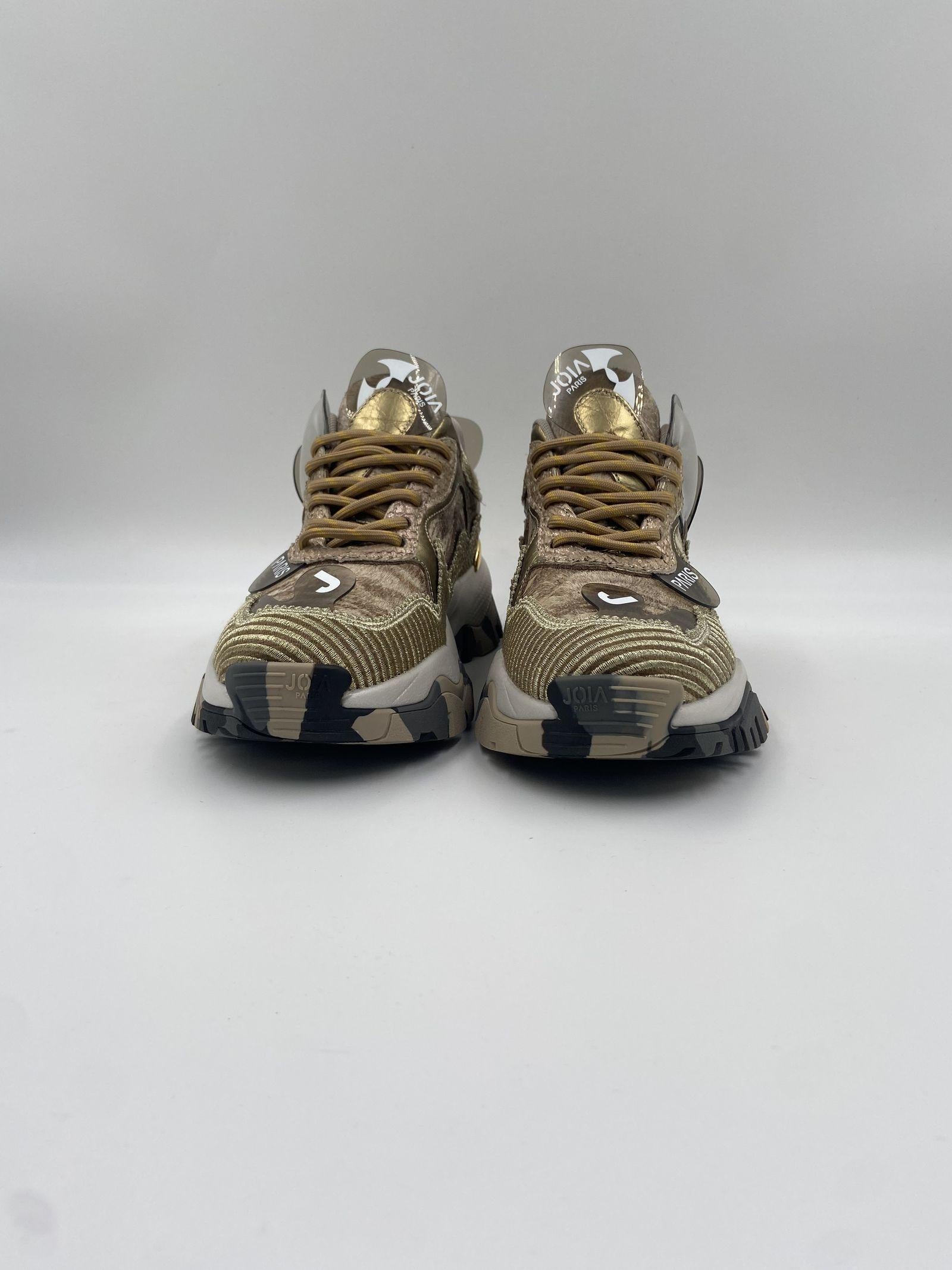 Sneakers Cloud oro e bianco 2502107 MARRONEBIANCO JOIAPARIS 