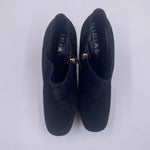 Tronchetto scamosciato con plateau LB645 NERO LELLA BALDI 