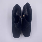 Tronchetto scamosciato con plateau LB645 NERO LELLA BALDI 