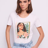 T-shirt con stampa 611BD64062 2100 GAUDI' 