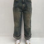 Jeans crop con risvolto - Ofelia LAF235 DENIM OFELIA 