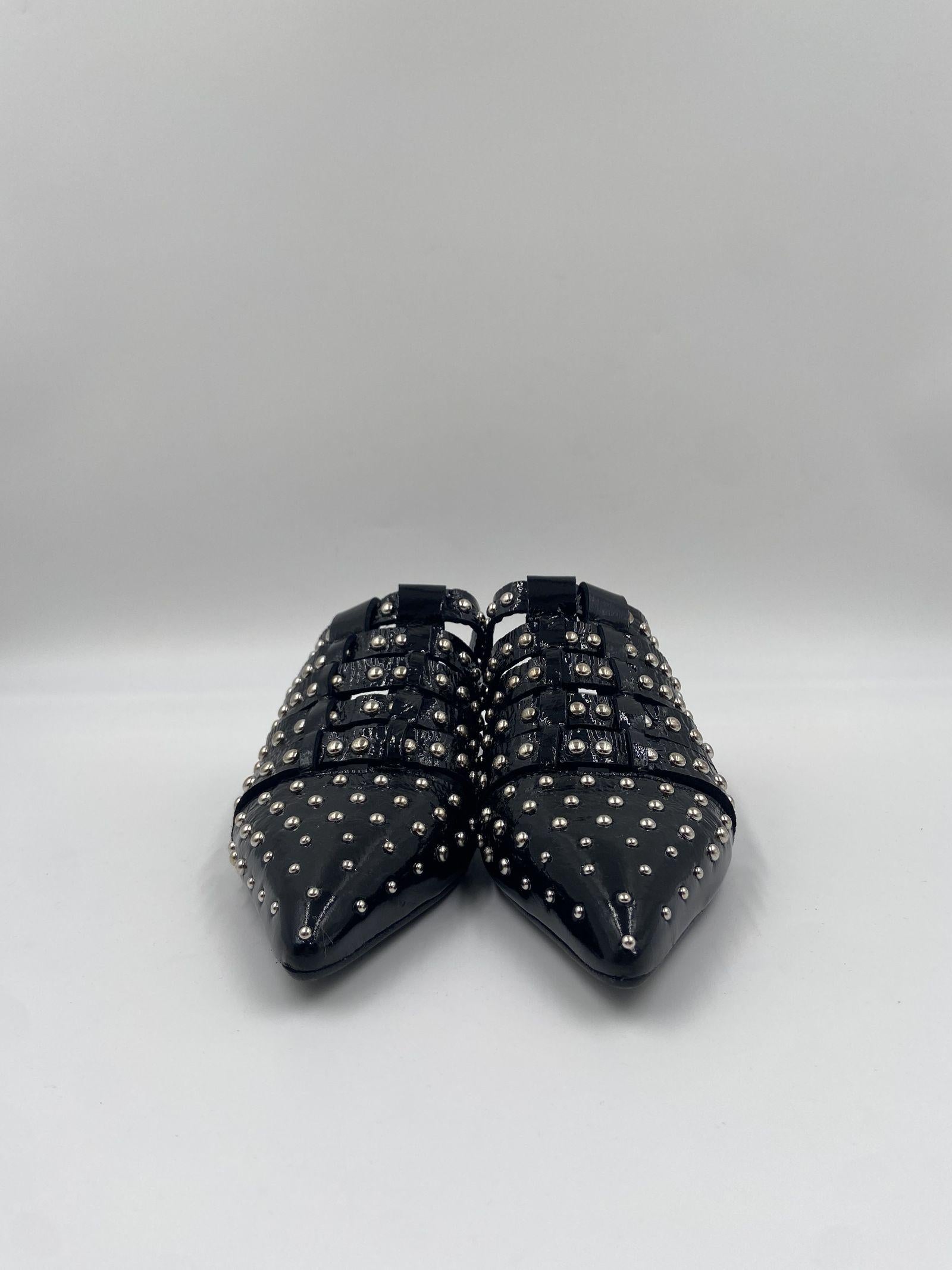 Sabot con borchie M924M2 NERO SPAZIO MODA 