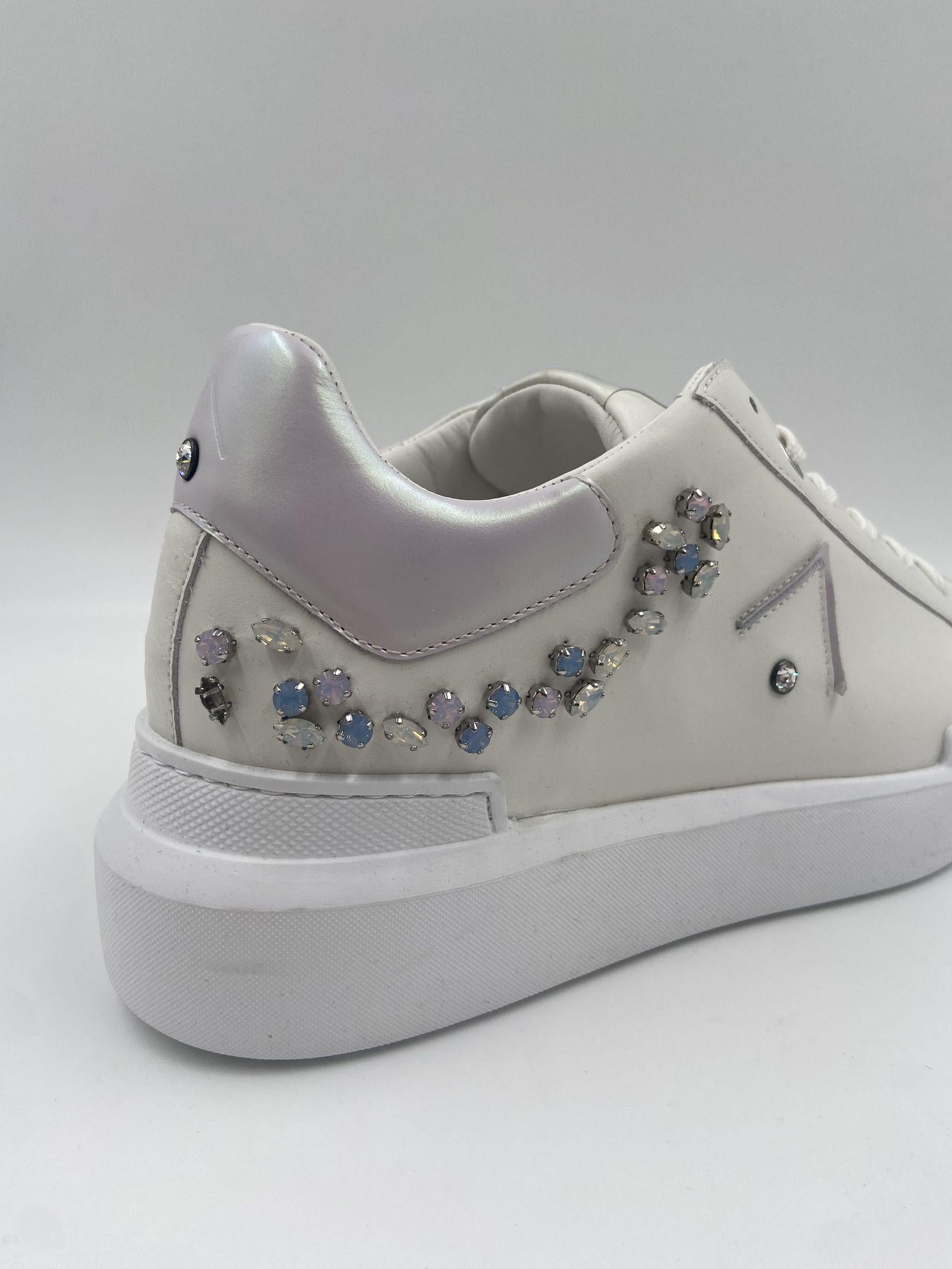 Sneakers con pietre - Ed Parrish CKLD-RA50 BIANCO ED PARRISH 