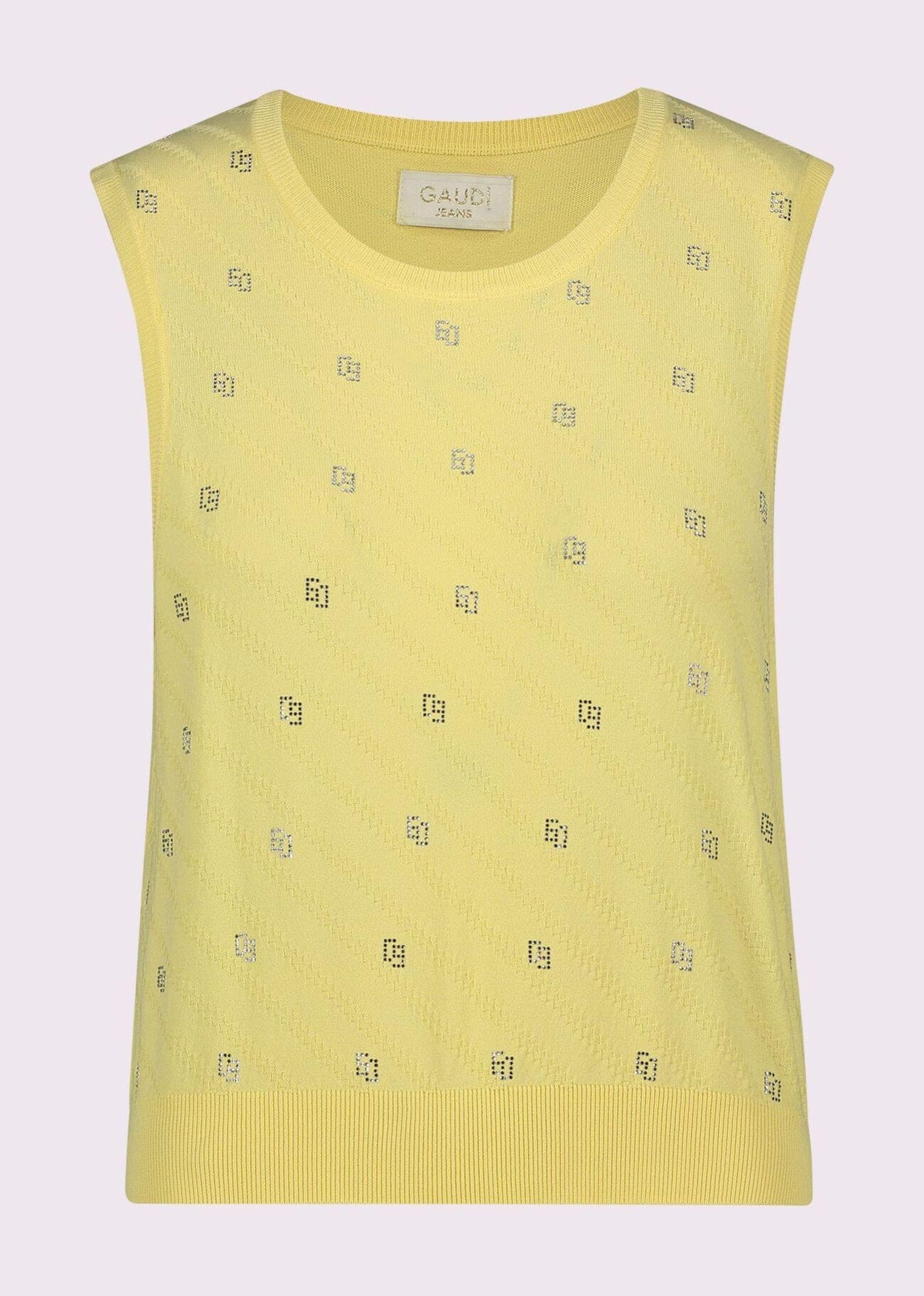 Gilet in maglia con strass 511BD53004 2722 GAUDI' 