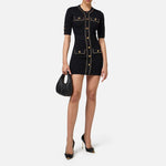 Abito con catene dorate AM92B46E2 110 ELISABETTA FRANCHI 