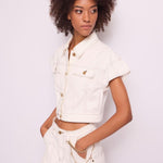 Giubbino con inserti e bottoni dorati 511BD35012 2101 GAUDI' 