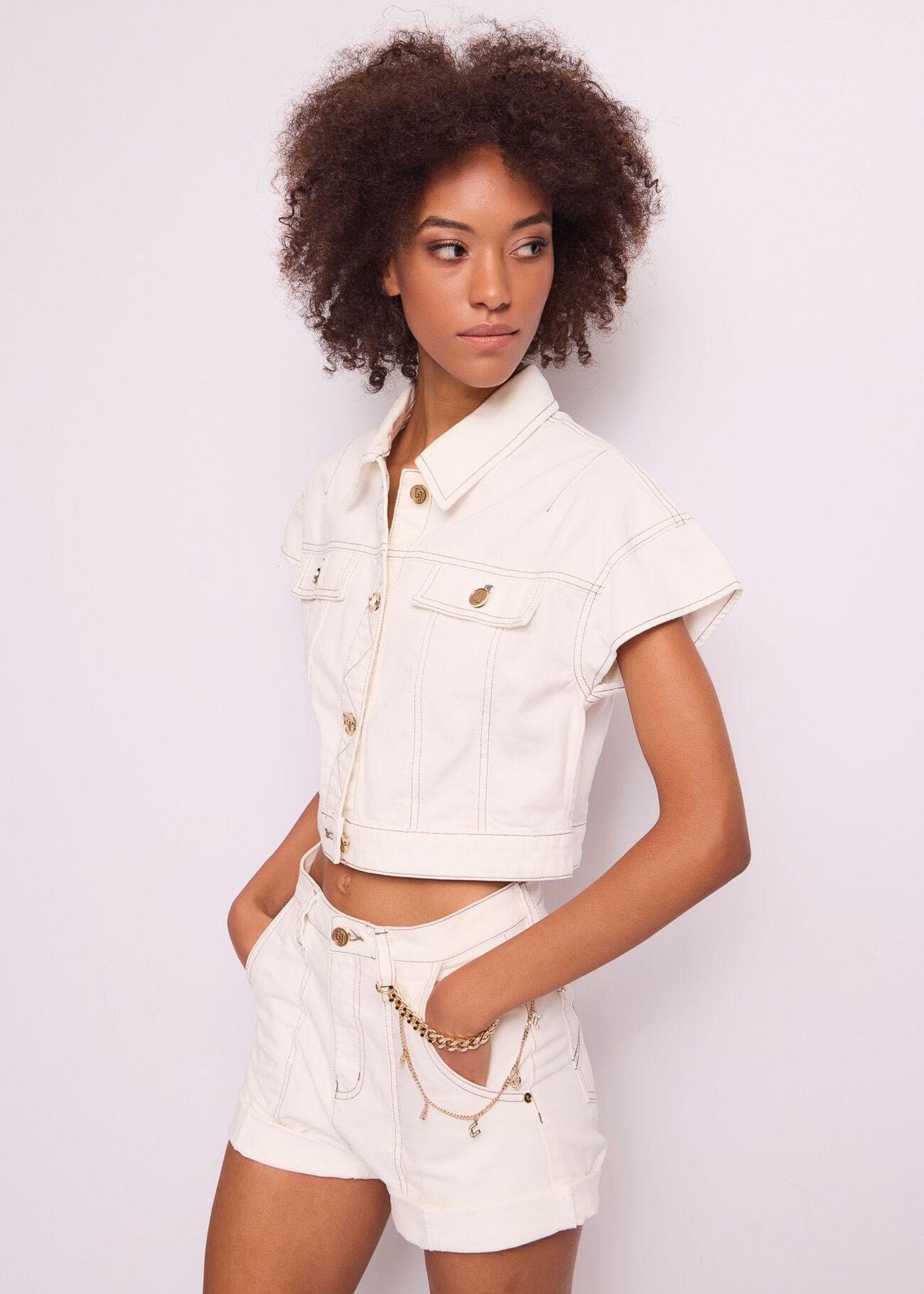 Giubbino con inserti e bottoni dorati 511BD35012 2101 GAUDI' 