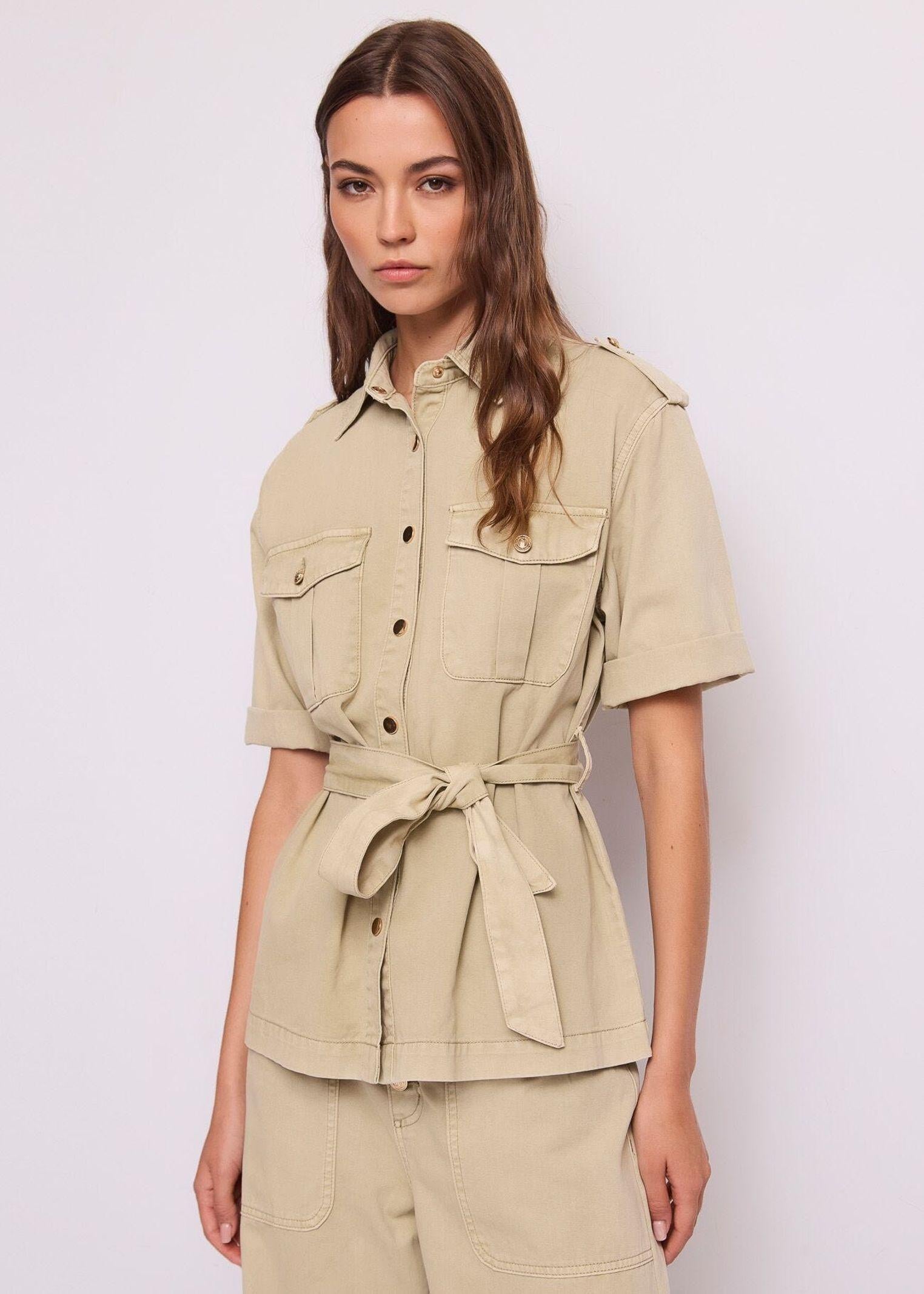 Giacca overshirt con cintura - Gaudi 611BD35015 4558 GAUDI' 