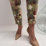 Pantalone camouflage con cintura - Elisabetta Franchi PJ73D06E2 W73 ELISABETTA FRANCHI 