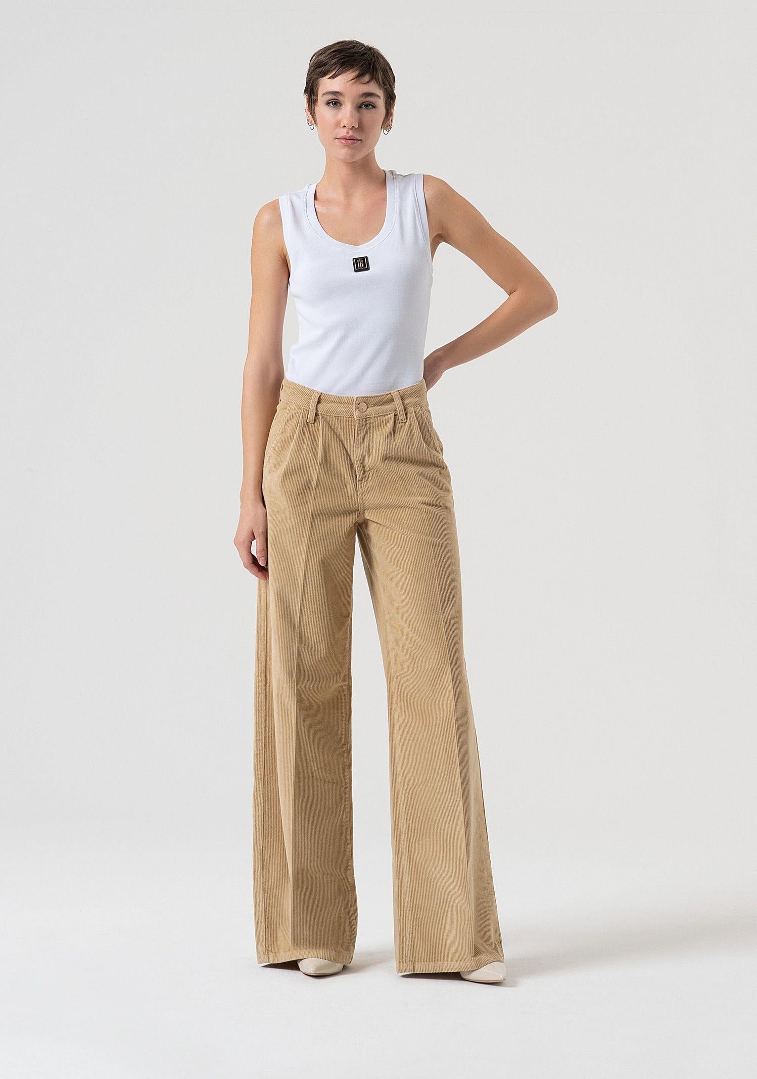 Pantalone in velluto - Fracomina FP25WV3016W56701 L20 FRACOMINA 