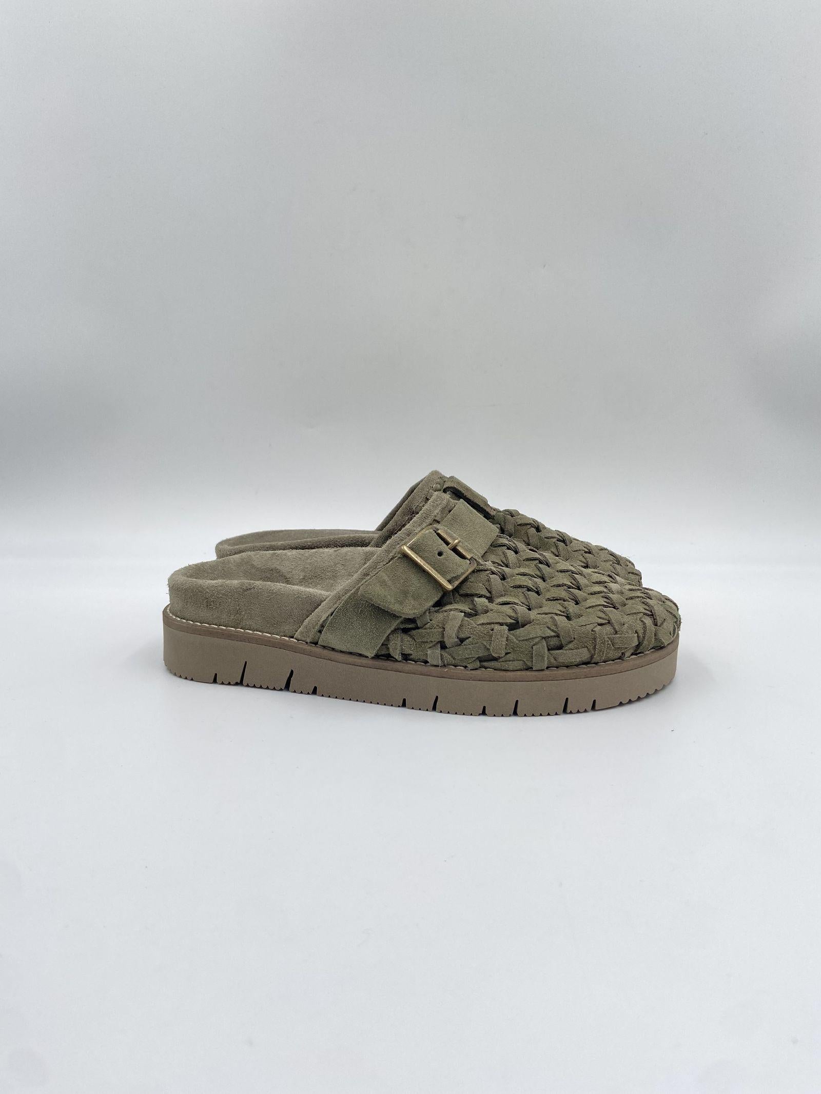 Sandalo Edra Wov in suede - Patrizia Bonfanti EDRAWOV MILITARE PATRIZIA BONFANTI 