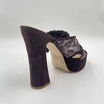 Sandalo con fiore - Ofelia 3104 MORO OFELIA 