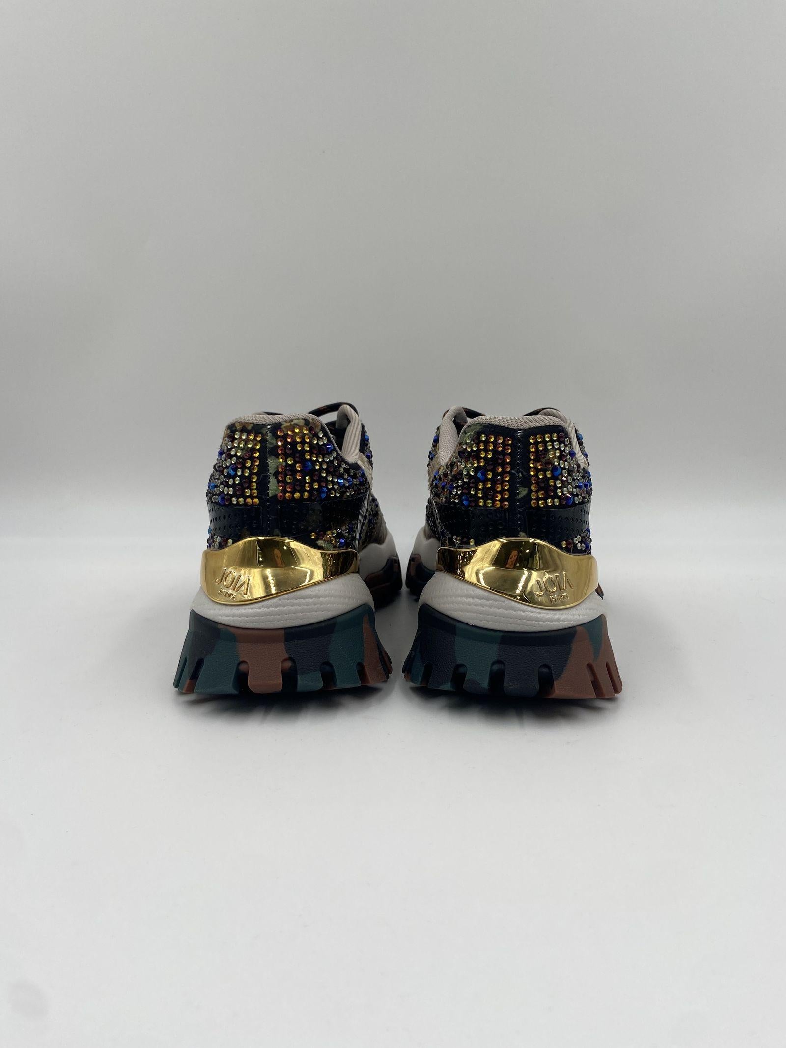 Sneakers Jewel nero e verde 2502070 NEROORO JOIAPARIS 