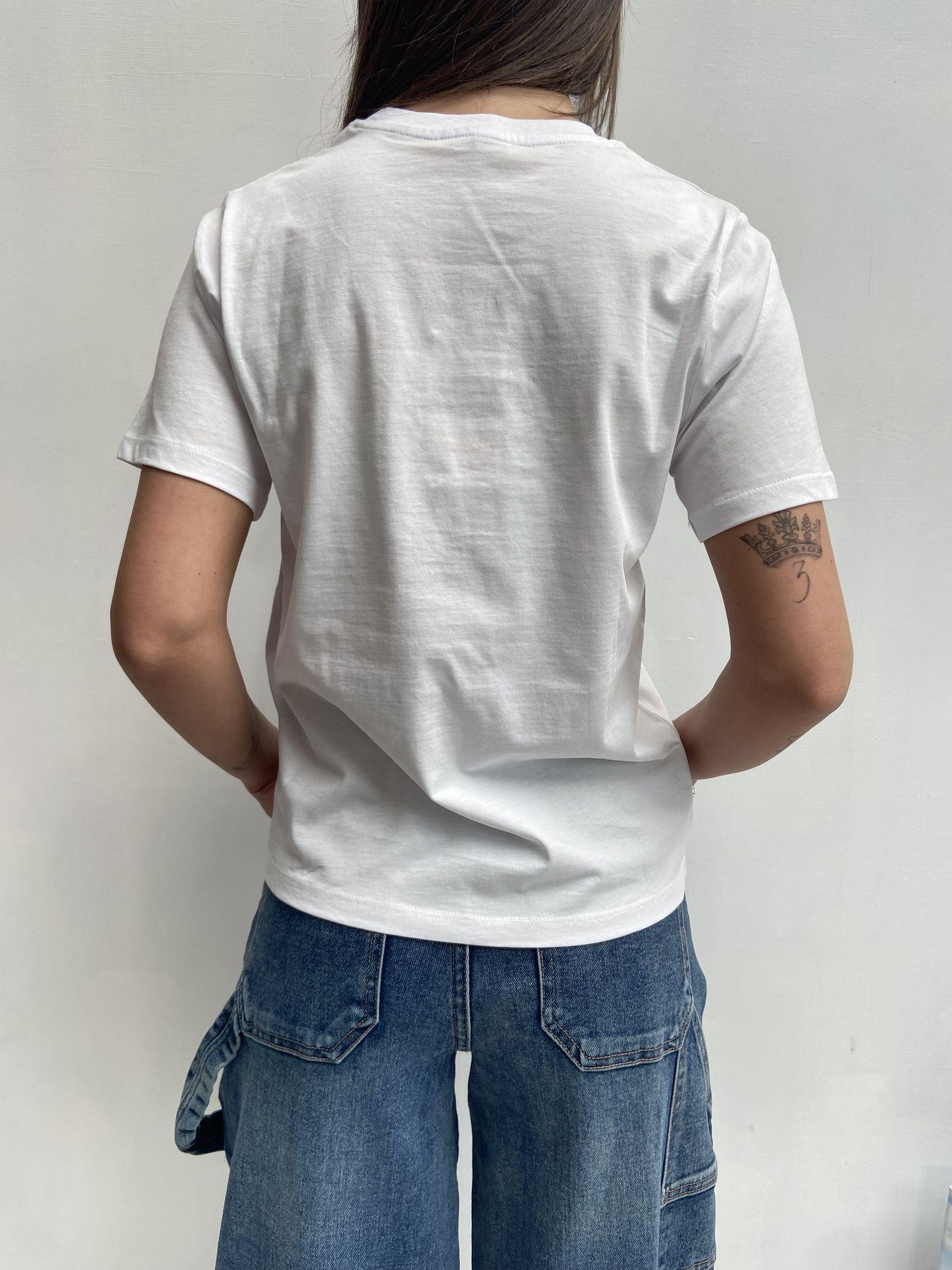 T-shirt girocollo Topolino -TopTee TP525 BIANCO TOP-TEE 